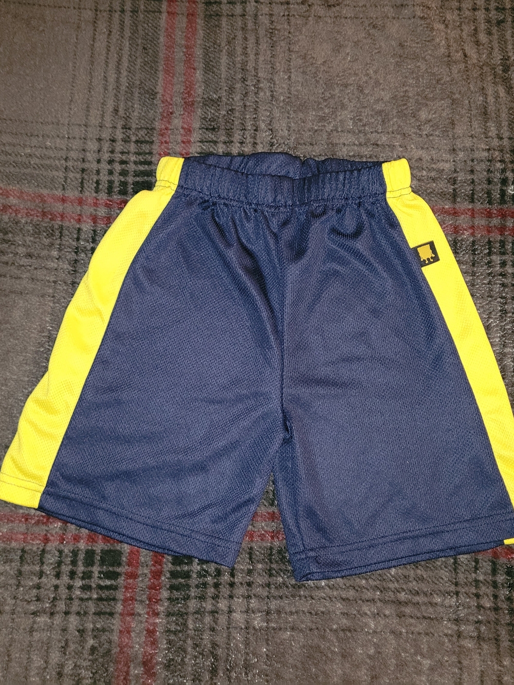 SpongeBob Squarepants Navy Shorts with Yellow Side Panels